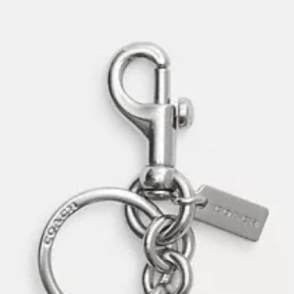 NWT Spinning Star Keychain Fob Bag Charm In Signature Canvas - Picture 4 of 4